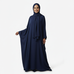 Navy Blue Georgette Burkha