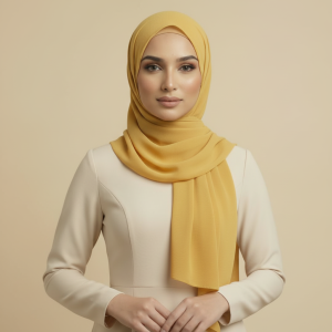 Yellow Pashmina Hijab