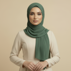 Dark Green Pashmina Hijab