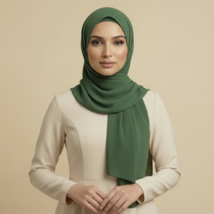 Bottle Green Pashmina Hijab