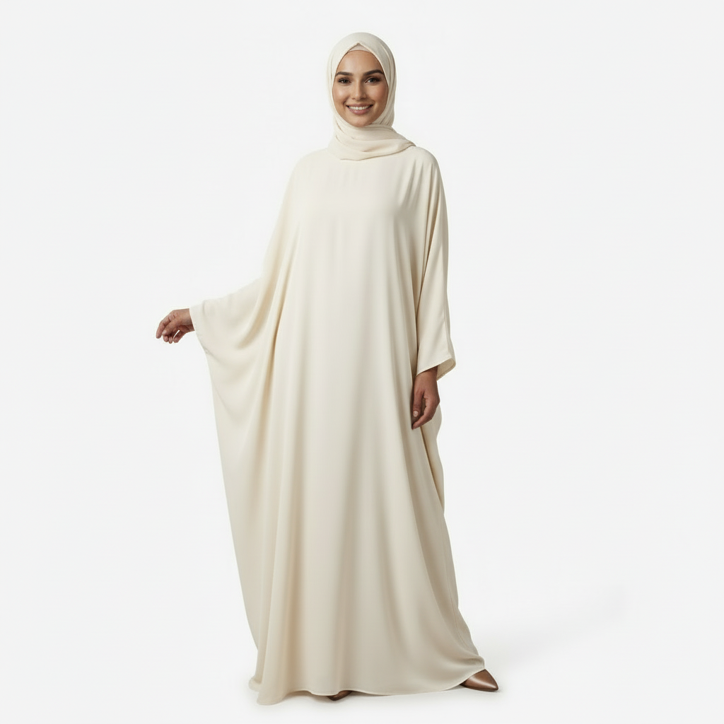 Ivory Georgette Burkha