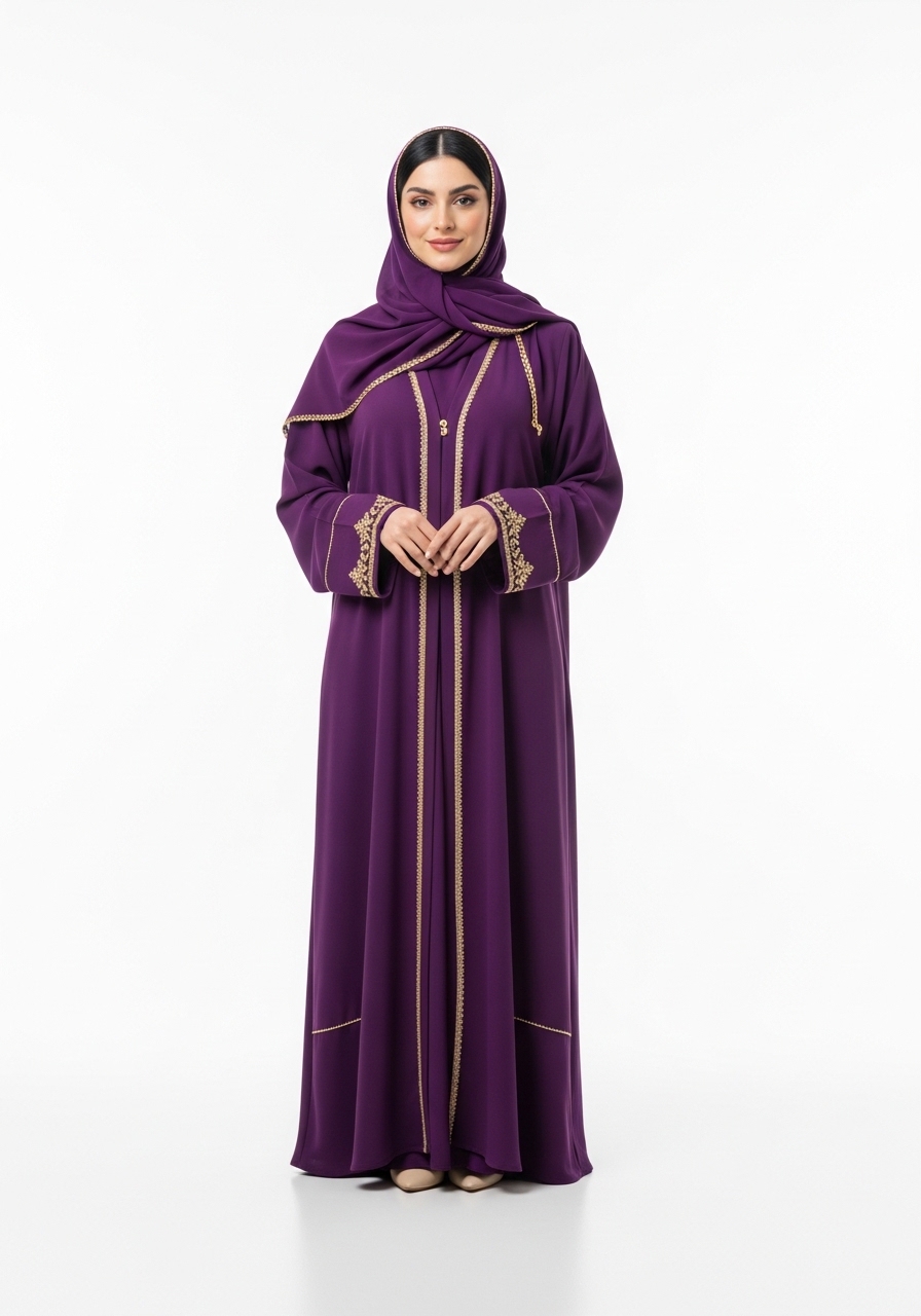 Purple Dubai Abaya