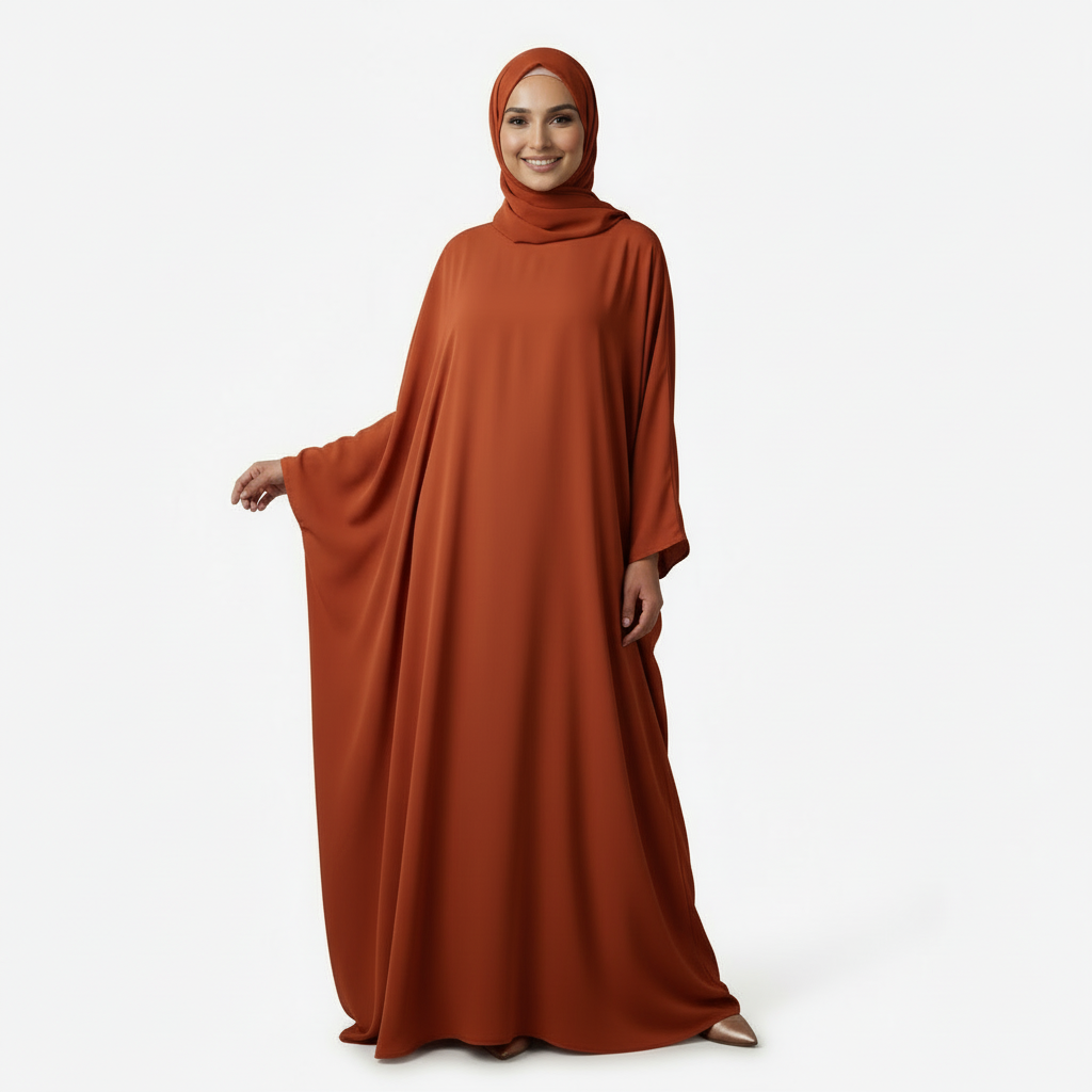Rust Georgette Burkha