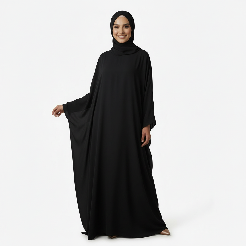 Black Chiffon Burkha