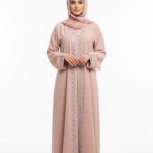 Peach Dubai Abaya