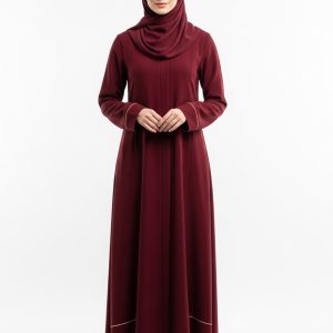 Maroon Nida Abaya