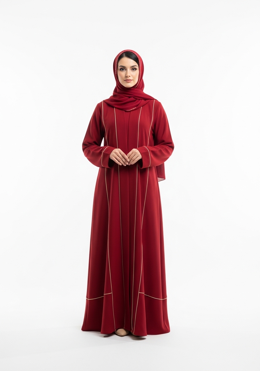 Red Nida Abaya