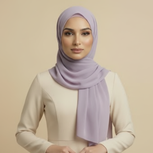 Lavender Satin Hijab