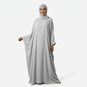 Silver Plain Burkha