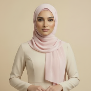 Pink Satin Hijab