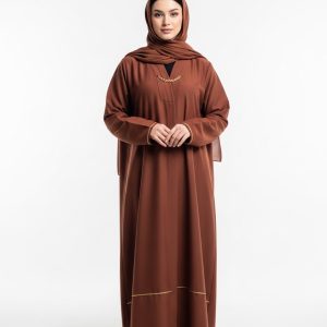 Rust Cotton Abaya