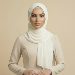 Off White Jersey Hijab