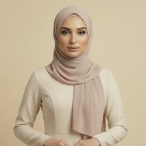 Nude Jersey Hijab