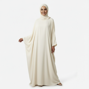 Ivory Plain Burkha