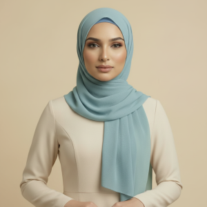 Sky Blue Jersey Hijab