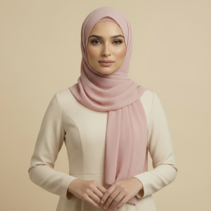 Rose Georgette Hijab