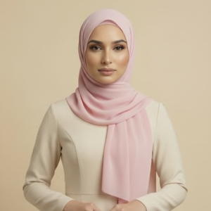 Baby Pink Jersey Hijab