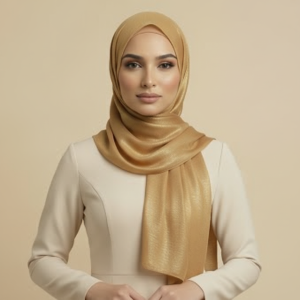Gold Silk Hijab