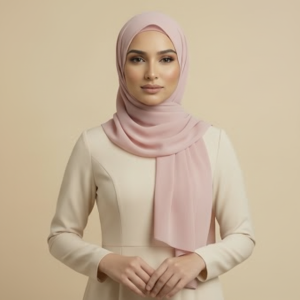 Baby Pink Silk Hijab