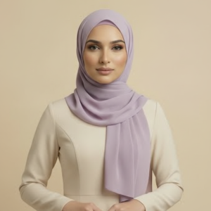 Lilac Silk Hijab