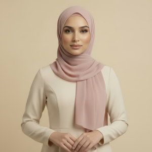 Rose Silk Hijab