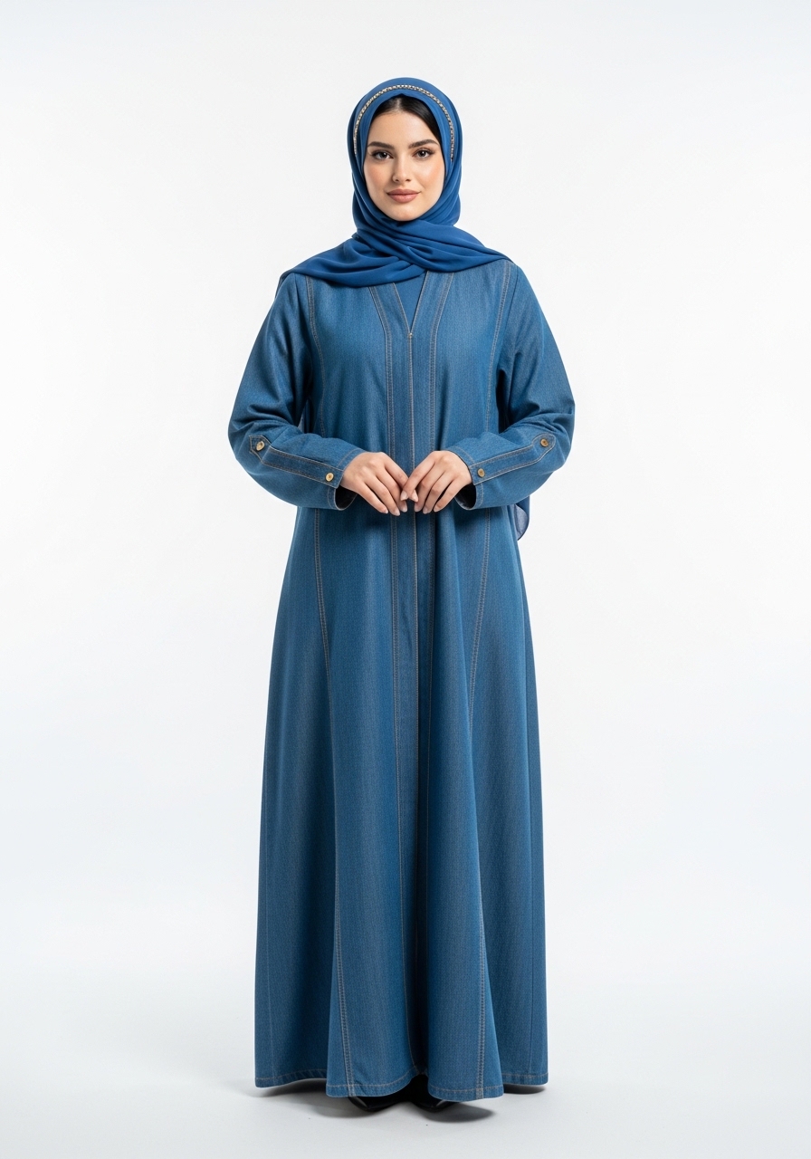 Blue Denim Abaya