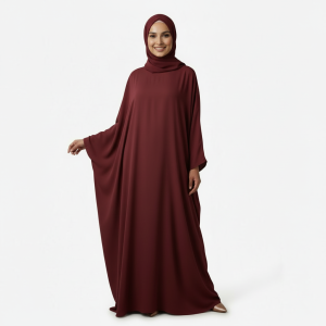Maroon Cotton Burkha