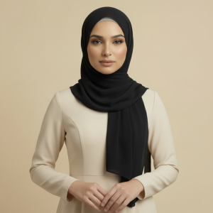 Black Modal Hijab
