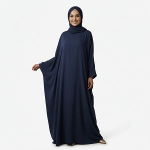 Navy Blue Cotton Burkha