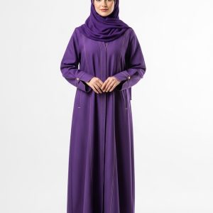 Purple Denim Abaya