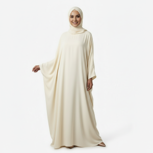 Ivory Cotton Burkha