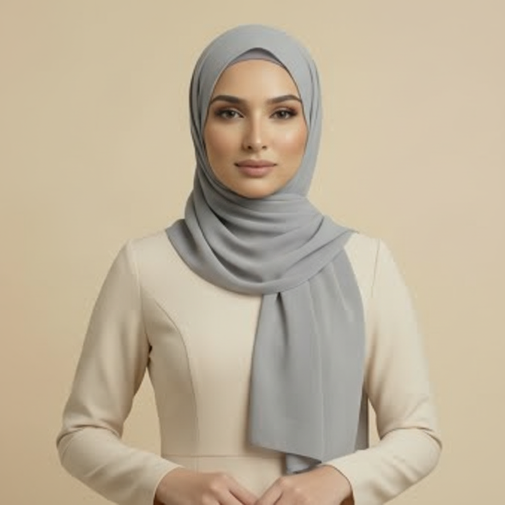 Grey Modal Hijab