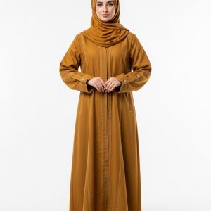 Mustard Denim Abaya