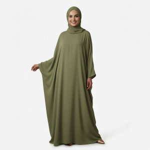 Olive Plain Burkha