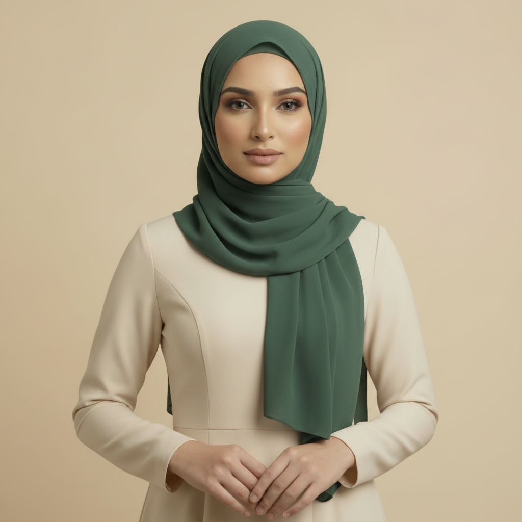 Dark Green Modal Hijab