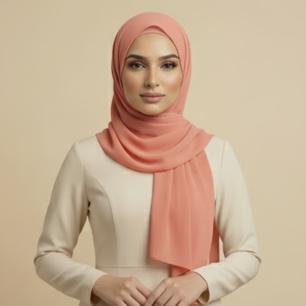 Coral Modal Hijab