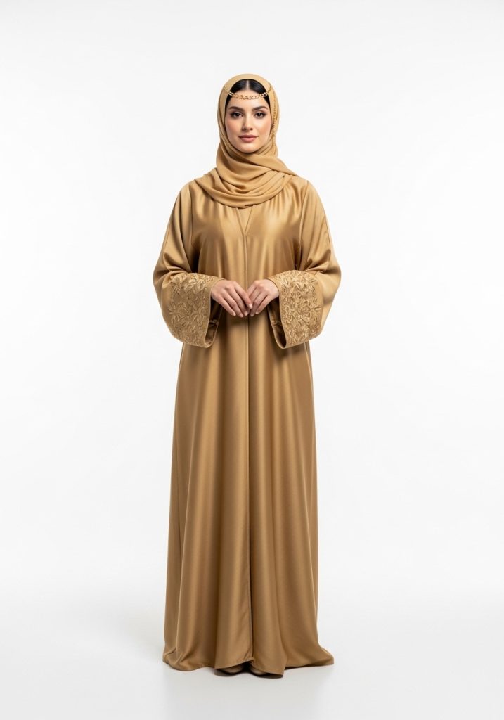 Gold Silk Abaya