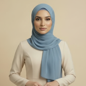 Blue Viscose Hijab