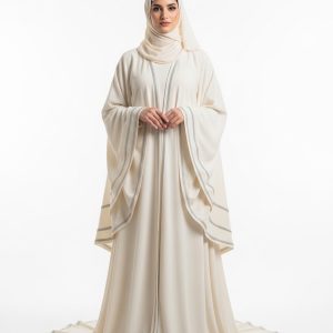Cream Umbrella Abaya