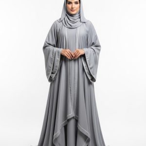 Silver Umbrella Abaya