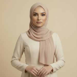 Nude Crinkle Hijab