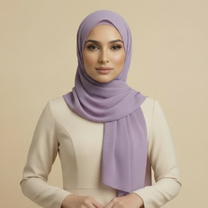 Lavender Crinkle Hijab