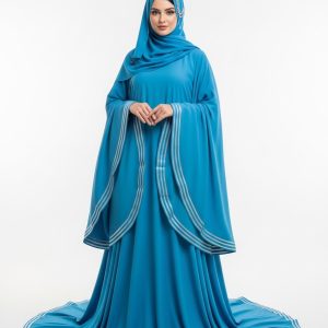 Sky Blue Umbrella Abaya