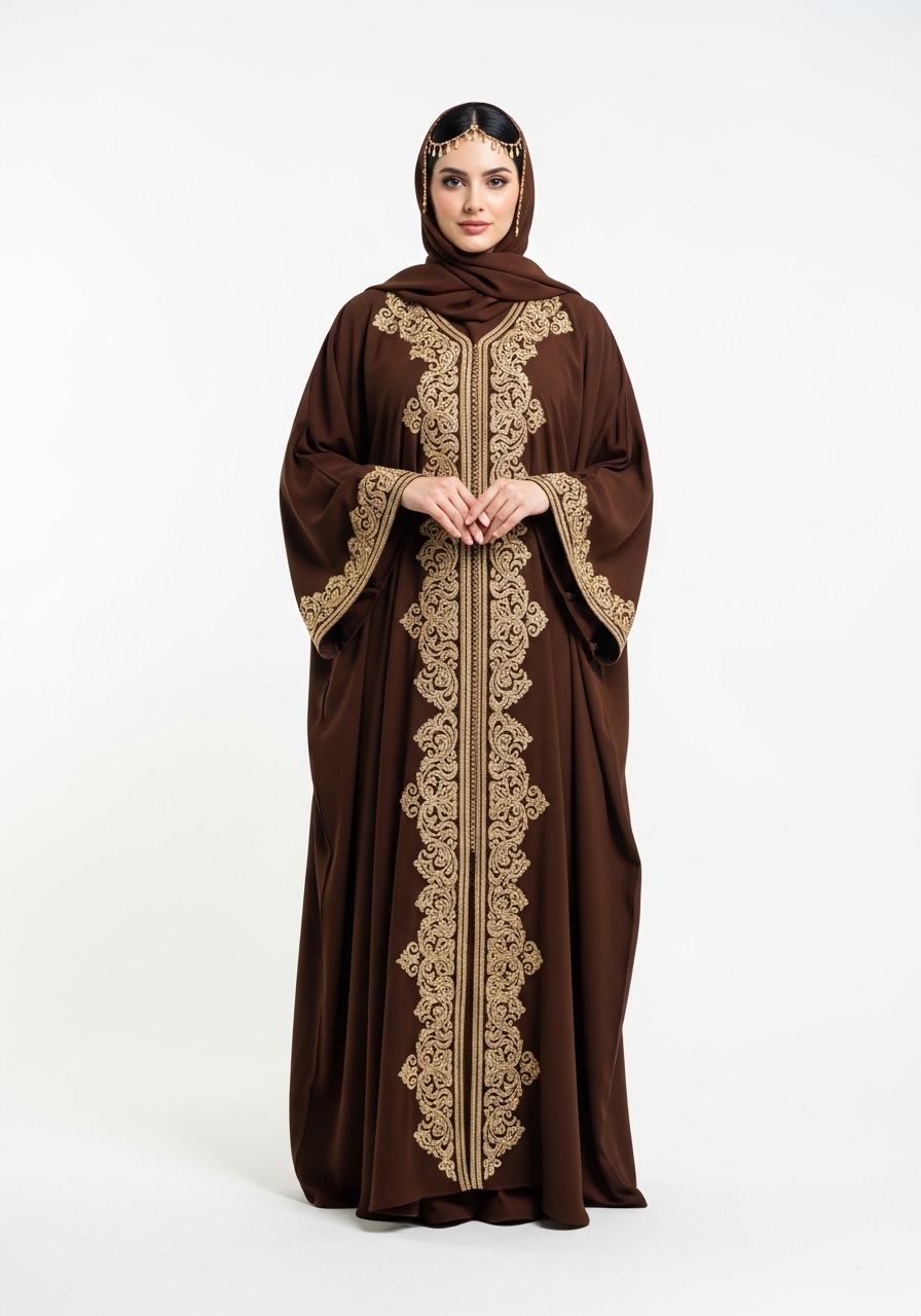 Brown Kaftan Abaya