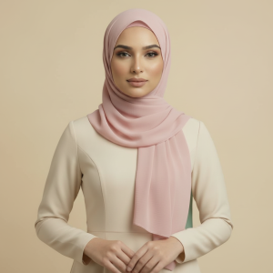 Baby Pink Crinkle Hijab