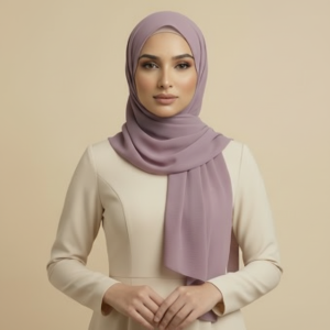 Plum Crinkle Hijab