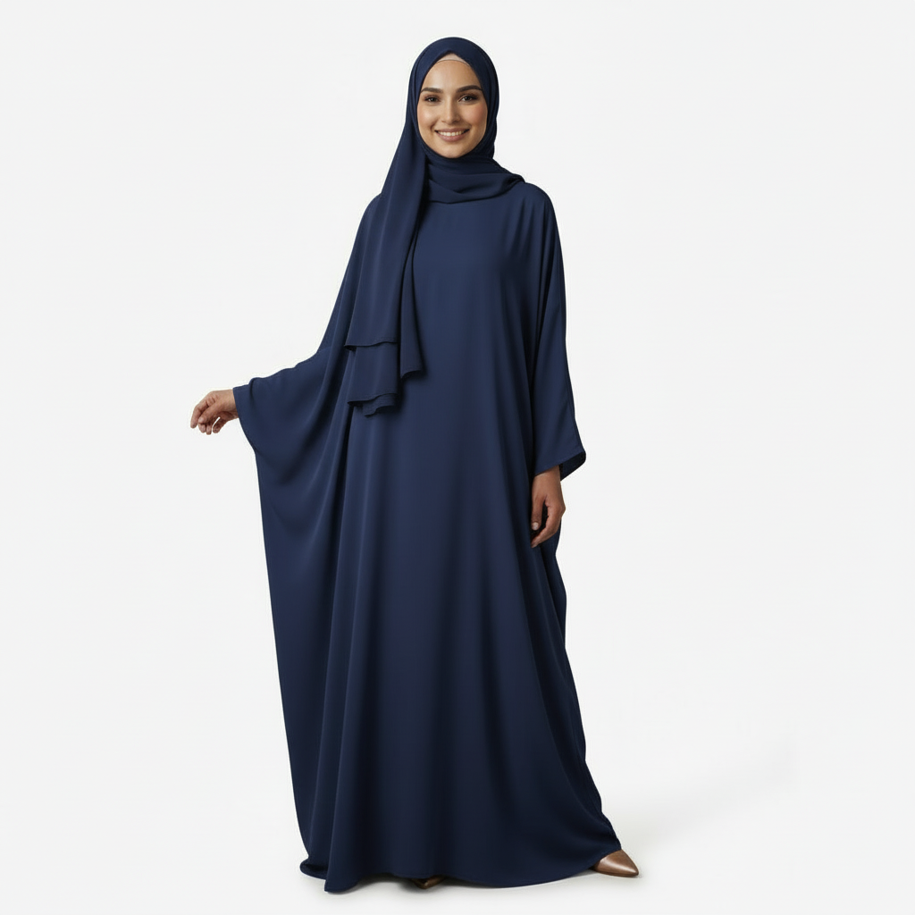 Navy Blue Saudi Burkha