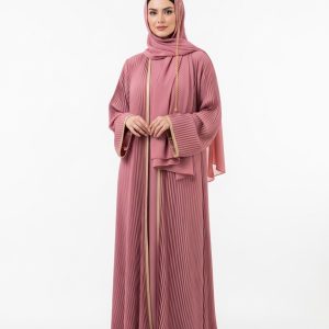 Rose Pleated Abaya