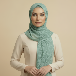 Mint Lace Hijab