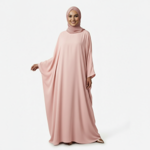 Light Pink Saudi Burkha